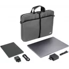 Сумка для ноутбука 17.3" Digma W-210 серый/черный полиэстер (W210GBK)