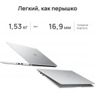 Ноутбук Huawei MateBook D 15 BoD-WDH9 Core i5 1135G7 8Gb SSD256Gb Intel Iris Xe graphics 15.6" IPS FHD (1920x1080) Windows 11 Home silver WiFi BT Cam (53013VAV)