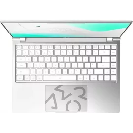 Ноутбук Gigabyte Aero 14 Core i7 13700H 16Gb SSD1Tb NVIDIA GeForce RTX4050 6Gb 14" OLED QHD+ (2880x1800) без ОС silver WiFi BT Cam (BMF-72KZBB4SD)