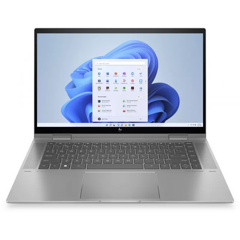 Ноутбук HP Envy x360 15-ey1077wm Ryzen 5 7530U 12Gb SSD256Gb AMD Radeon 15.6" IPS Touch FHD (1920x1080) Windows 11 Home silver WiFi BT Cam (8B3S4UA)