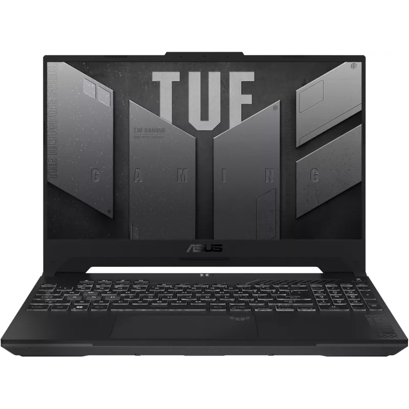 Ноутбук Asus TUF Gaming A15 FA507UV-LP027 Ryzen 9 8945H 16Gb SSD512Gb NVIDIA GeForce RTX4060 8Gb 15.6" IPS FHD (1920x1080) noOS grey WiFi BT Cam (90NR0I25-M001D0)