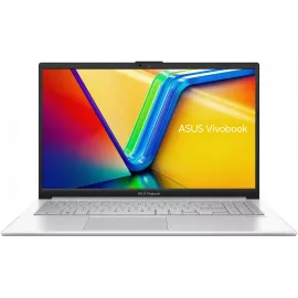 Ноутбук Asus Vivobook Go 15 E1504GA-BQ527 N-series N100 8Gb eMMC256Gb Intel UHD Graphics 15.6" IPS FHD (1920x1080) noOS silver WiFi BT Cam (90NB0ZT1-M00VB0)