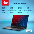 Ноутбук IRU Planio 14INP N-series N100 8Gb SSD256Gb Intel UHD Graphics 14" IPS FHD (1920x1080) FreeDOS grey WiFi BT Cam 5000mAh (2023733)