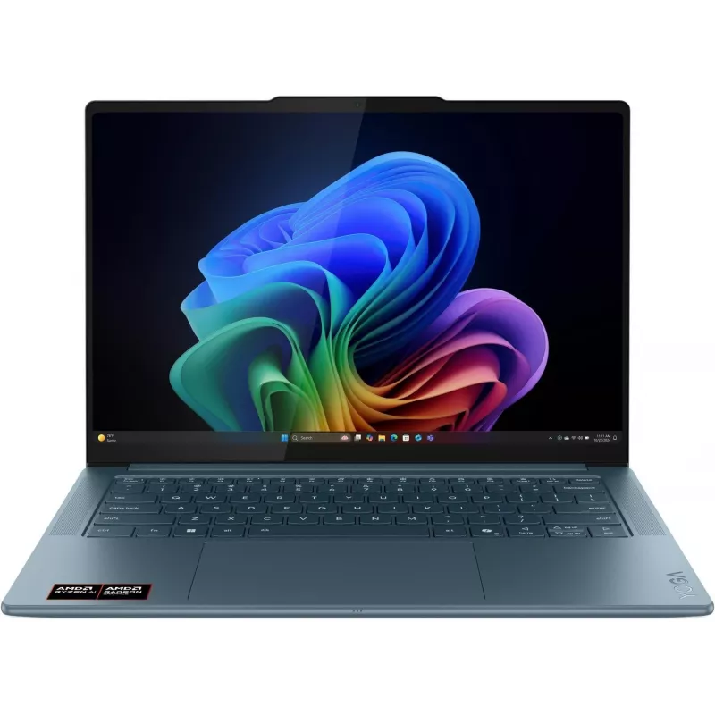 Ноутбук Lenovo Yoga Pro 7 14ASP10 Ryzen AI 9 365 32Gb SSD1Tb AMD Radeon 880M 14.5" OLED 3K (2944x1840) без ОС turquoise WiFi BT Cam (83LX000RRK)