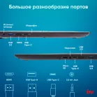 Ноутбук IRU Tactio 15ALG Core i5 12600H 16Gb SSD512Gb Intel Iris Xe graphics 15.6" IPS FHD (1920x1080) без ОС black WiFi BT Cam 4500mAh (2126364)