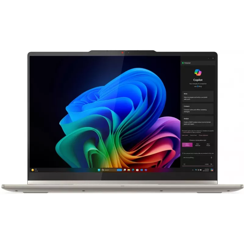 Ноутбук Lenovo Yoga 7 14AKP10 Ryzen AI 7 350 24Gb SSD1Tb AMD Radeon 860M 14" OLED Touch WUXGA (1920x1200) Windows 11 Home beige WiFi BT Cam (83JR0061RK)