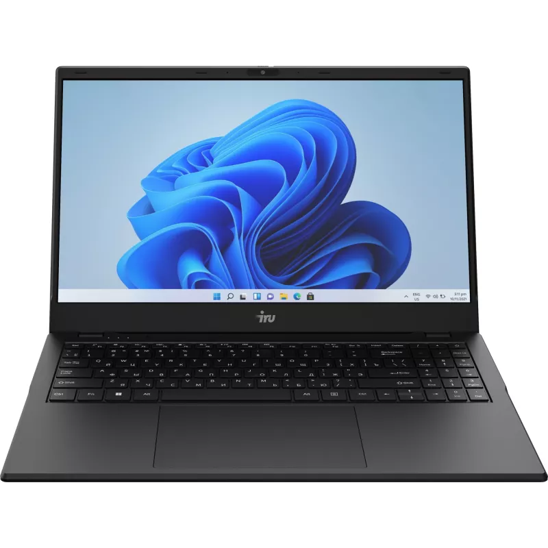 Ноутбук IRU Planio 15ING Celeron N4500 8Gb SSD512Gb Intel UHD Graphics 15.6" IPS FHD (1920x1080) Windows 11 Pro 64 black WiFi BT Cam 6000mAh (2140838)