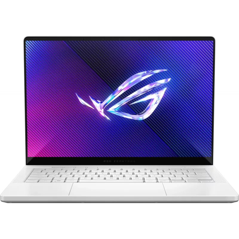 Ноутбук Asus ROG Zephyrus G14 GA403GM-SY020 Ryzen AI 9 465 32Gb SSD1Tb NVIDIA GeForce RTX 5060 8Gb 14" OLED 3K (2880x1800) без ОС white WiFi BT Cam Bag (90NR0QL2-M000V0)