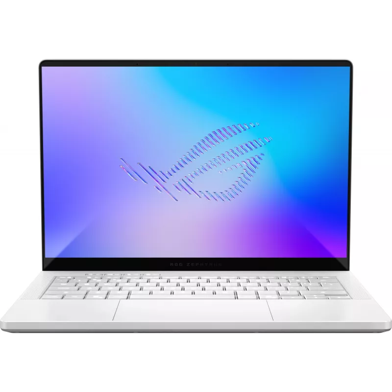 Ноутбук Asus ROG Zephyrus G14 GU405AR-SY018 Core Ultra 9 386H 32Gb SSD1Tb NVIDIA GeForce RTX5070Ti 12Gb 14" OLED 3K (2880x1800) без ОС white WiFi BT Cam Bag (90NR0P93-M000X0)