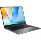 Ноутбук Asus Vivobook 14 Flip TP3407AA-SG111W Core Ultra 7 355 16Gb SSD512Gb Intel Graphics 14" OLED Touch WUXGA (1920x1200) Windows 11 Home grey WiFi BT Cam (90NB17C1-M007C0)