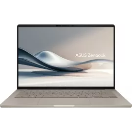 Ноутбук Asus Zenbook 14 UX3407NA-QD100W Snapdragon X2 Elite 32Gb SSD1Tb Qualcomm Adreno 14" OLED WUXGA (1920x1200) Windows 11 Home beige WiFi BT Cam Bag (90NB1711-M007R0)