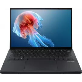 Ноутбук Asus ZenBook Duo UX8406CA-QL345X Core Ultra 7 255H 32Gb SSD1Tb Intel Arc 140T 14" OLED Touch WUXGA (1920x1200) Windows 11 Pro dk.grey WiFi BT Cam Bag (90NB14X1-M00M30)