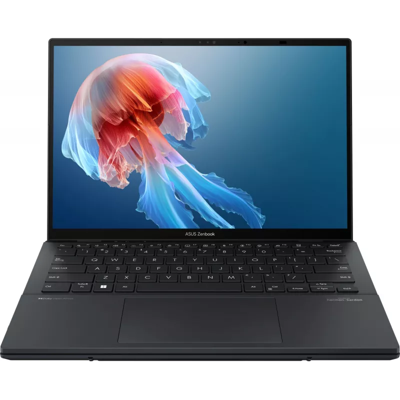 Ноутбук Asus ZenBook Duo UX8406CA-QL345X Core Ultra 7 255H 32Gb SSD1Tb Intel Arc 140T 14" OLED Touch WUXGA (1920x1200) Windows 11 Pro dk.grey WiFi BT Cam Bag (90NB14X1-M00M30)