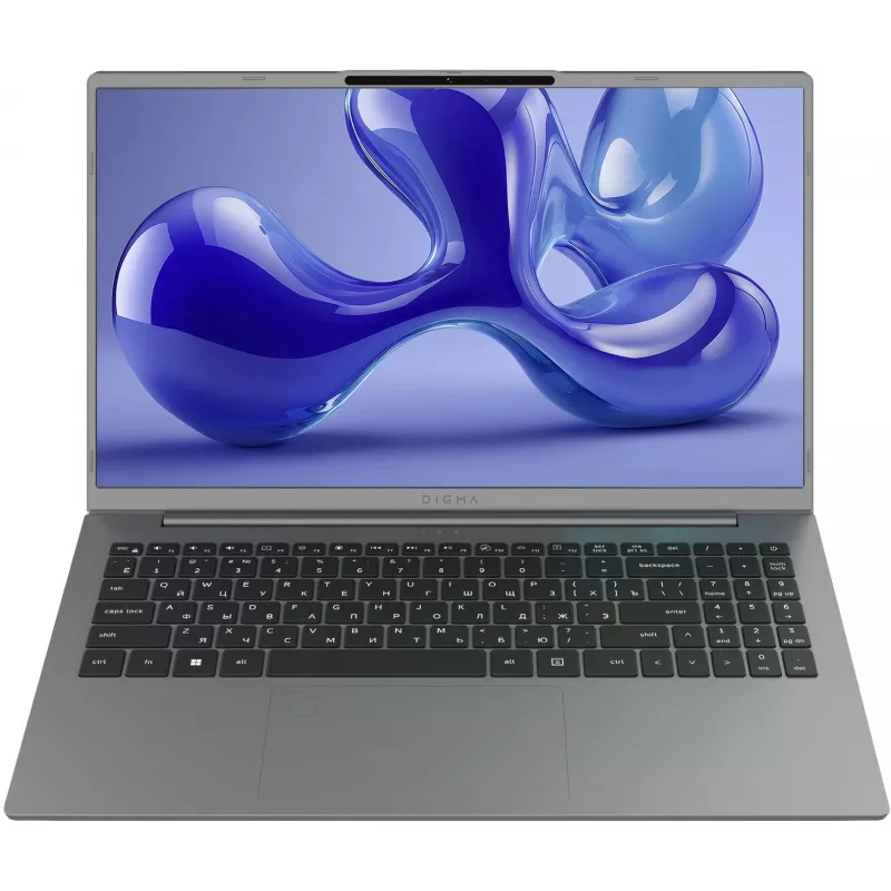 Ноутбук Digma Ascend Ryzen 5 7430U 16Gb SSD512Gb AMD Radeon Graphics 15.6" IPS FHD (1920x1080) Windows 11 Home grey WiFi BT Cam 4500mAh (DN15R5-ADXW12)
