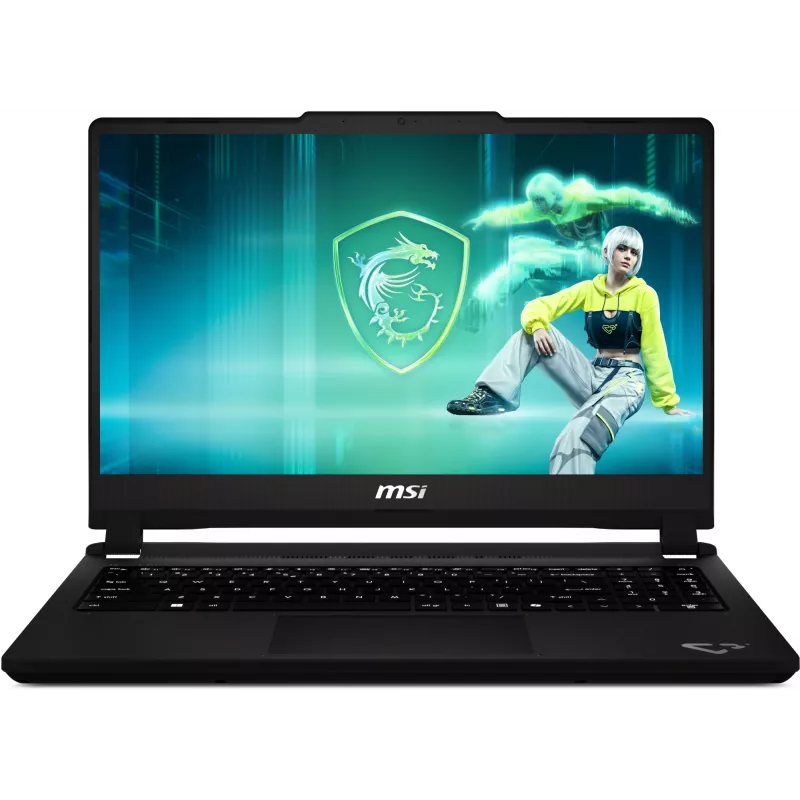 Ноутбук MSI Cyborg 15 C2WF-014XRU Core 7 240H 16Gb SSD1Tb NVIDIA GeForce RTX 5060 8Gb 15.6" IPS FHD (1920x1080) FreeDOS grey WiFi BT Cam (9S7-15T121-014)