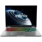 Ноутбук Infinix GTBook GL614 Core i5 13420H 16Gb SSD512Gb NVIDIA GeForce RTX 5060 8Gb 16" IPS 2K (2560x1600) FreeDOS silver WiFi BT Cam (71005000135)