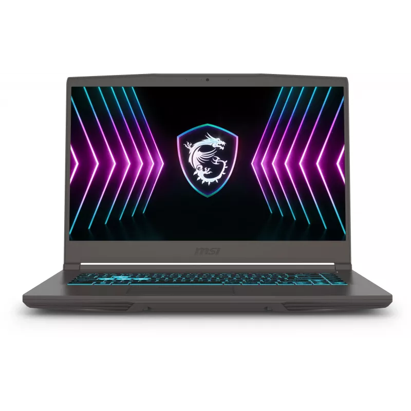 Ноутбук MSI Thin 15 B2RVE-3450XRU Core 5 210H 16Gb SSD512Gb NVIDIA GeForce RTX4050 6Gb 15.6" IPS FHD (1920x1080) без ОС grey WiFi BT Cam (9S7-16R831-3450)