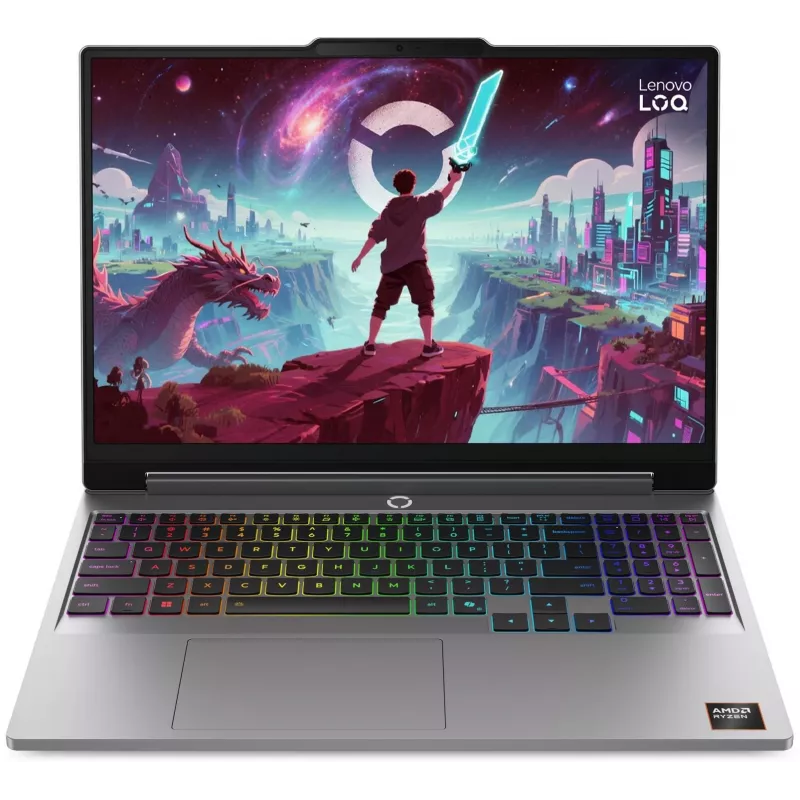 Ноутбук Lenovo LOQ 15AHP11 Ryzen 7 250 16Gb SSD512Gb NVIDIA GeForce RTX5050 8Gb 15.3" IPS WUXGA (1920x1200) без ОС grey WiFi BT Cam (83TN003FPS)