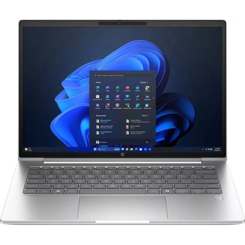 Ноутбук HP ProBook 4 G1a Wolf Pro Ryzen 7 250 16Gb SSD512Gb AMD Radeon 780M 14" IPS WUXGA (1920x1200) Windows 11 Pro silver WiFi BT Cam (BM2B2UT)