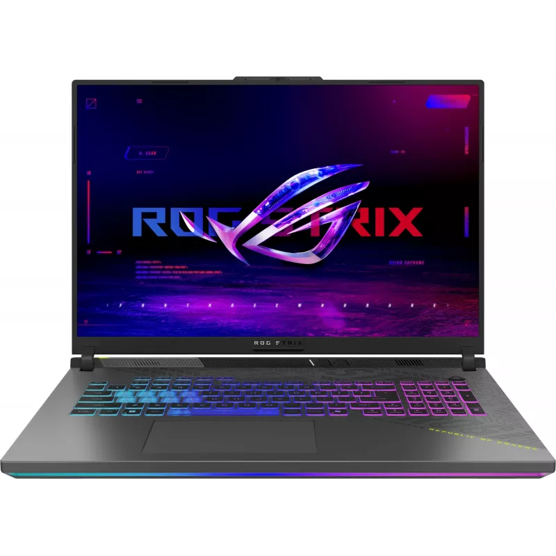 Ноутбук Asus ROG Strix G18 G814PM-S8117 Ryzen 9 8940HX 16Gb SSD512Gb NVIDIA GeForce RTX 5060 8Gb 18" IPS WUXGA (1920x1200) без ОС grey WiFi BT Cam (90NR0L29-M005X0)