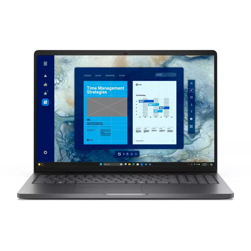 Ноутбук Dell Pro 16 PC16250 Core Ultra 7 255U 16Gb SSD512Gb Intel Graphics 16" IPS FHD+ (1920x1200) Linux grey WiFi BT Cam (PRO16-7655)
