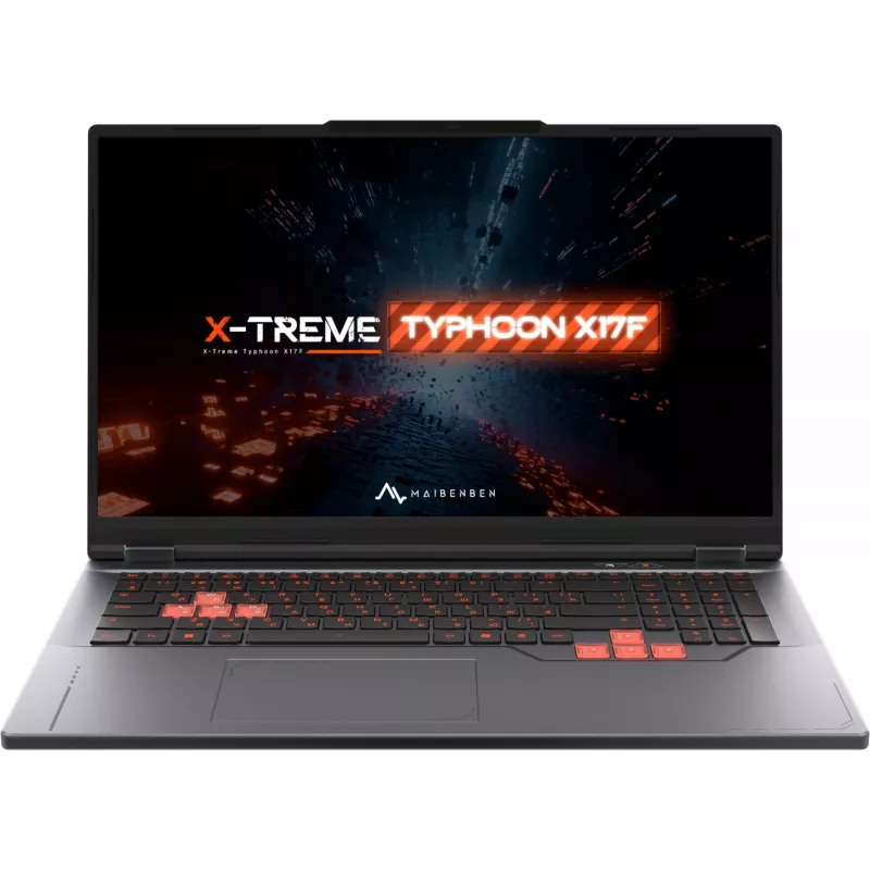 Ноутбук Maibenben X17F-R98956 Ryzen 9 8940HX 16Gb SSD512Gb NVIDIA GeForce RTX 5060 8Gb 17.3" IPS FHD (1920x1080) Windows 11 Home grey WiFi BT Cam 5200mAh (X17F-R989560F34HG4E10)