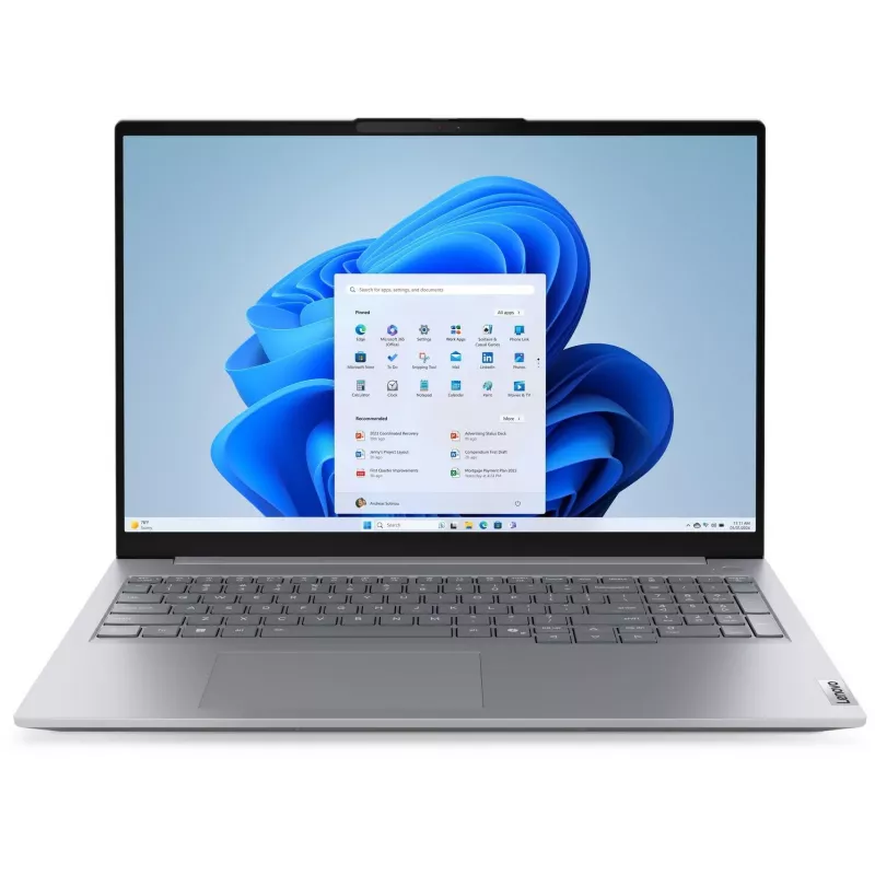 Ноутбук Lenovo Thinkbook 16 G9 IRL Core 5 210H 16Gb SSD512Gb Intel Graphics 16" IPS WUXGA (1920x1200) Windows 11 Pro grey WiFi BT Cam (21US000QGQ)