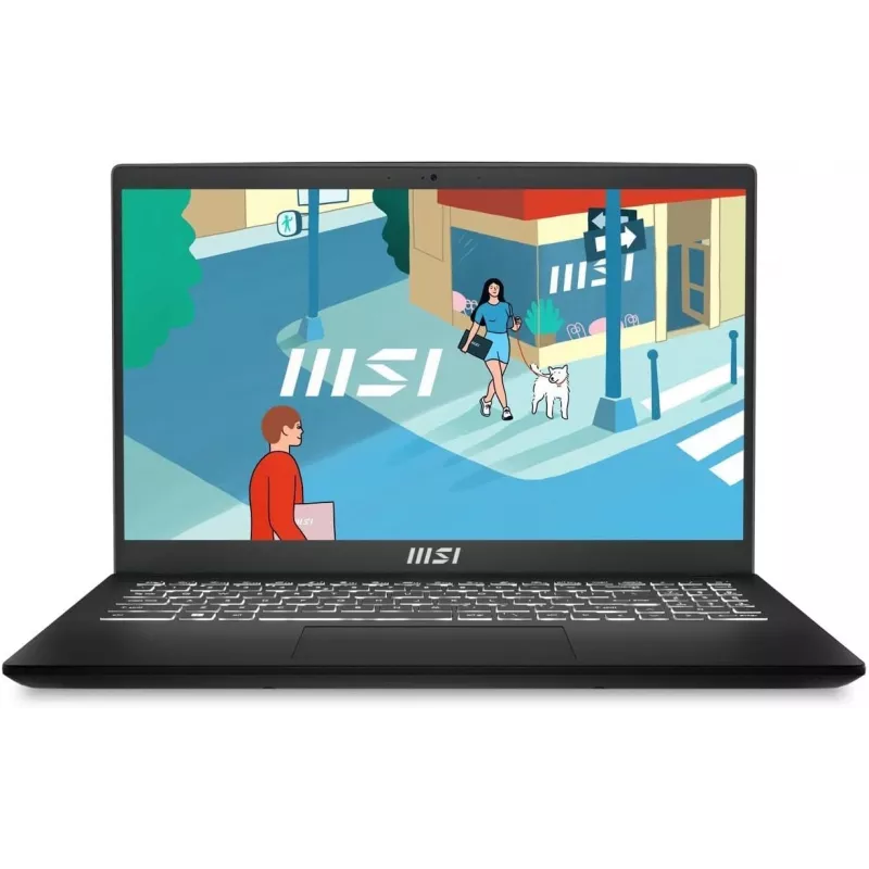 Ноутбук MSI Modern 15 H B13M-010US Core i9 13900H 32Gb SSD1Tb Intel Iris Xe graphics 15.6" IPS FHD (1920x1080) Windows 11 Home Multi Language black WiFi BT Cam (9S7-15H411-018)
