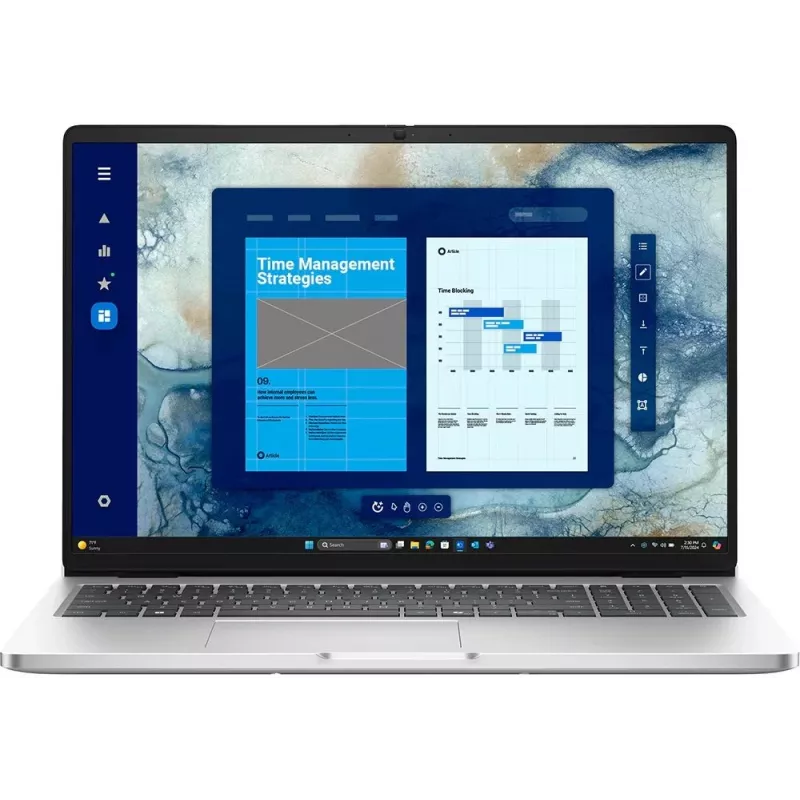 Ноутбук Dell Pro 16 Core Ultra 5 235U 16Gb SSD512Gb Intel Graphics 16" IPS FHD+ (1920x1200) Windows 11 Pro silver WiFi BT Cam (PRO16-5654)