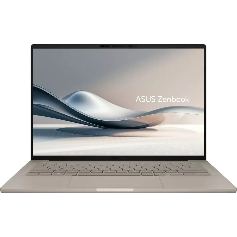 Ноутбук Asus Zenbook A14 UX3407QA-QD556W Snapdragon X X1-26-100 16Gb SSD512Gb Qualcomm Adreno 14" OLED WUXGA (1920x1200) Windows 11 Home beige WiFi BT Cam (90NB1501-M012H0)