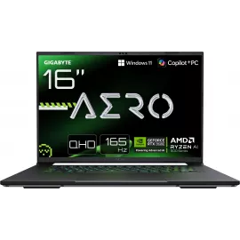 Ноутбук Gigabyte Aero X16 1WH Ryzen AI 7 350 32Gb SSD1Tb NVIDIA GeForce RTX 5070 8Gb 16" IPS QHD+ (2560x1600) Windows 11 Home Multi Language silver WiFi BT Cam (1WH93EEC64DH)