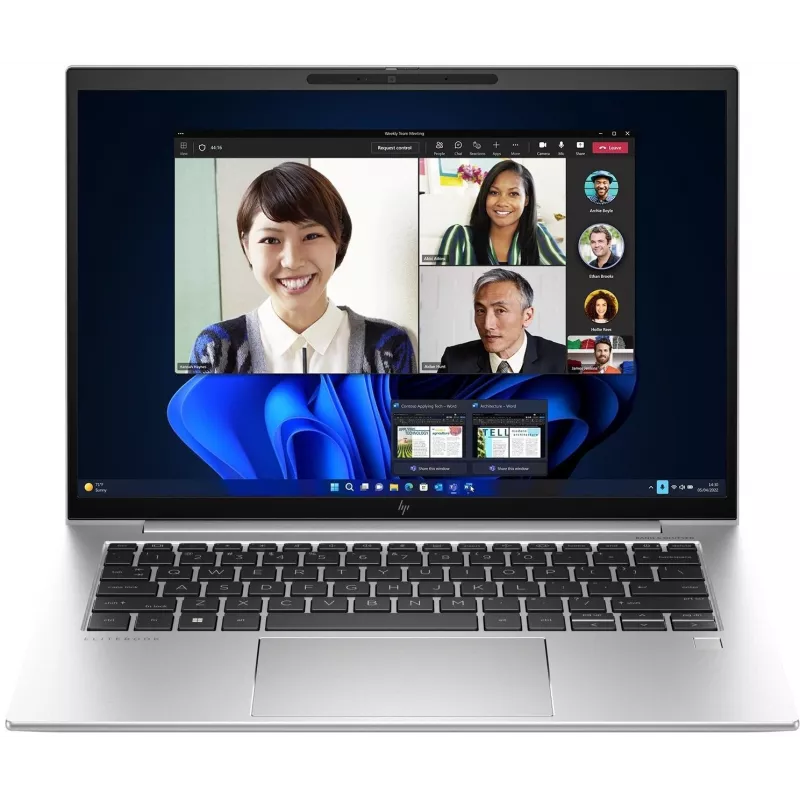 Ноутбук HP EliteBook 840 G10 Core i5 1335U 16Gb SSD512Gb Intel Iris Xe graphics 14" IPS WUXGA (1920x1200) FreeDOS silver WiFi BT Cam (C85G0UA)