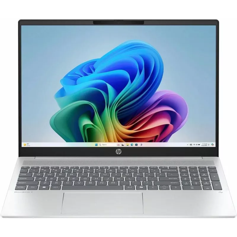 Ноутбук HP OmniBook 5 16-ag1070wm Ryzen AI 7 350 16Gb SSD512Gb AMD Radeon 860M 16" IPS Touch WUXGA (1920x1200) Windows 11 Home silver WiFi BT Cam (B5PB3UA)