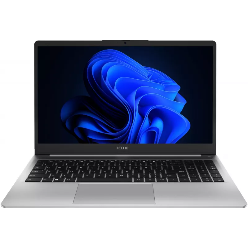 Ноутбук Tecno MegaBook K15SFA Ryzen 5 7535HS 8Gb SSD512Gb AMD Radeon 660M 15.6" IPS FHD (1920x1080) Windows 11 Home silver WiFi BT Cam 6060mAh (71005000541)