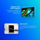 Моноблок Acer Aspire C27-1800 27" Full HD i3 1315U (1.2) 8Gb SSD512Gb UHDG CR Windows 11 Home GbitEth WiFi BT 65W клавиатура мышь Cam черный 1920x1080