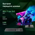 Моноблок Digma Pro Vision 23.8" Full HD i7 1255U (1.7) 16Gb SSD512Gb Iris Xe CR Windows 11 Pro Eth WiFi BT 90W клавиатура мышь Cam черный 1920x1080