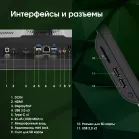 Моноблок Digma Pro Vision 23.8" Full HD i7 1255U (1.7) 16Gb SSD512Gb Iris Xe CR Windows 11 Pro Eth WiFi BT 90W клавиатура мышь Cam черный 1920x1080