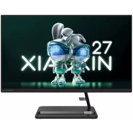 Моноблок Lenovo XiaoXin 27" Full HD i5 12450H (2) 16Gb SSD512Gb UHDG Windows 11 Pro GbitEth WiFi BT 90W клавиатура мышь Cam черный 1920x1080