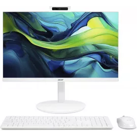 Моноблок Acer Aspire C27-1E13U5UNH 27" Full HD i5 1334U (1.3) 16Gb SSD512Gb Iris Xe CR Eshell GbitEth WiFi BT 90W клавиатура мышь Cam белый 1920x1080