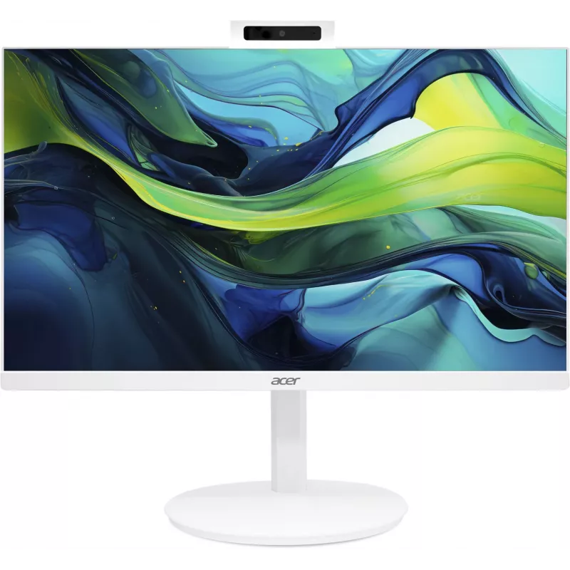 Моноблок Acer Aspire C27A-P1MTL 27" Full HD Core Ultra 5 125H (1.2) 16Gb SSD512Gb Arc graphics CR Eshell GbitEth WiFi BT клавиатура мышь Cam белый 1920x1080
