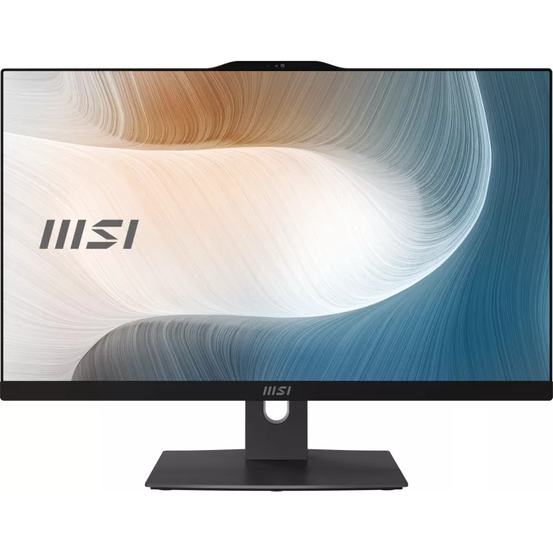 Моноблок MSI Modern AM242P 1M-1031XRU 23.8" Full HD Core 5 120U (1.4) 8Gb SSD512Gb Graphics без ОС GbitEth WiFi BT 120W клавиатура мышь Cam черный 1920x1080