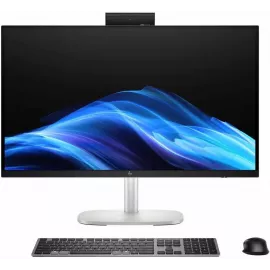 Моноблок HP EliteStudio 8 G1i 27" QHD Core Ultra 7 265 (2.4) 32Gb SSD1Tb RTX5060 8000Mb без ОС GbitEth WiFi BT клавиатура мышь Cam серебристый 2560x1440