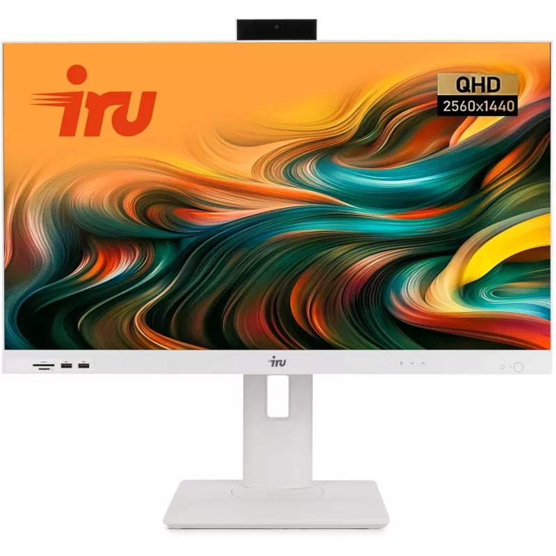 Моноблок IRU Strato 27IW 27" QHD i5 1235U (1.3) 16Gb SSD512Gb UHDG CR без ОС GbitEth WiFi BT 65W Cam белый 2560x1440 (RUS)