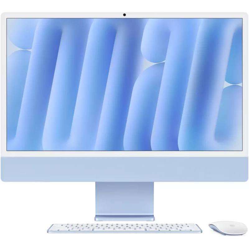 Моноблок Apple iMac A3137 24" 4.5K M4 10 core (4) 16Gb SSD256Gb 10 core GPU macOS WiFi BT 143W клавиатура мышь Cam синий 4480x2520