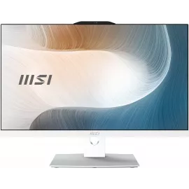 Моноблок MSI Modern AM242TP 1M-2415XRU 23.8" Full HD Touch Core 5 120U (1.4) 16Gb SSD512Gb Graphics без ОС GbitEth WiFi BT 120W клавиатура мышь Cam белый 1920x1080