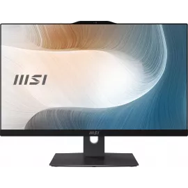 Моноблок MSI Modern AM242P 1MA-2454XRU 23.8" Full HD Core 5 120U (1.4) 8Gb SSD500Gb Graphics без ОС GbitEth WiFi BT 120W клавиатура мышь Cam черный 1920x1080