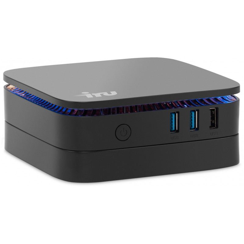 Неттоп IRU 110JLCN Cel N5105 (2) 8Gb SSD256Gb UHDG без ОС GbitEth WiFi BT 30W черный (1975163)