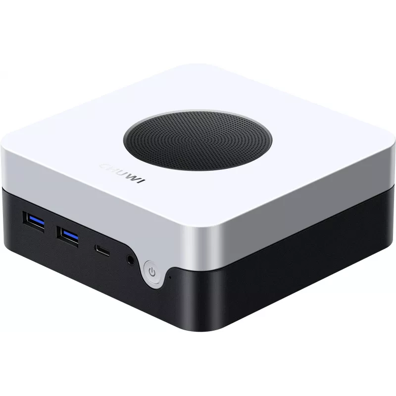 Неттоп Chuwi LarkBox X i3 1220P (1.5) 8Gb SSD256Gb UHDG Windows 11 Pro 2xGbitEth WiFi BT 65W черный/белый