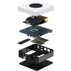 Неттоп Chuwi LarkBox X i3 1220P (1.5) 8Gb SSD256Gb UHDG Windows 11 Pro 2xGbitEth WiFi BT 65W черный/белый