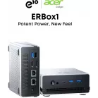 Неттоп Acer Gadget E10 ERBox Ryzen 7 6800H (3.2) 16Gb SSD512Gb 680M Windows 11 Pro 2xGbitEth WiFi BT 120W черный/белый